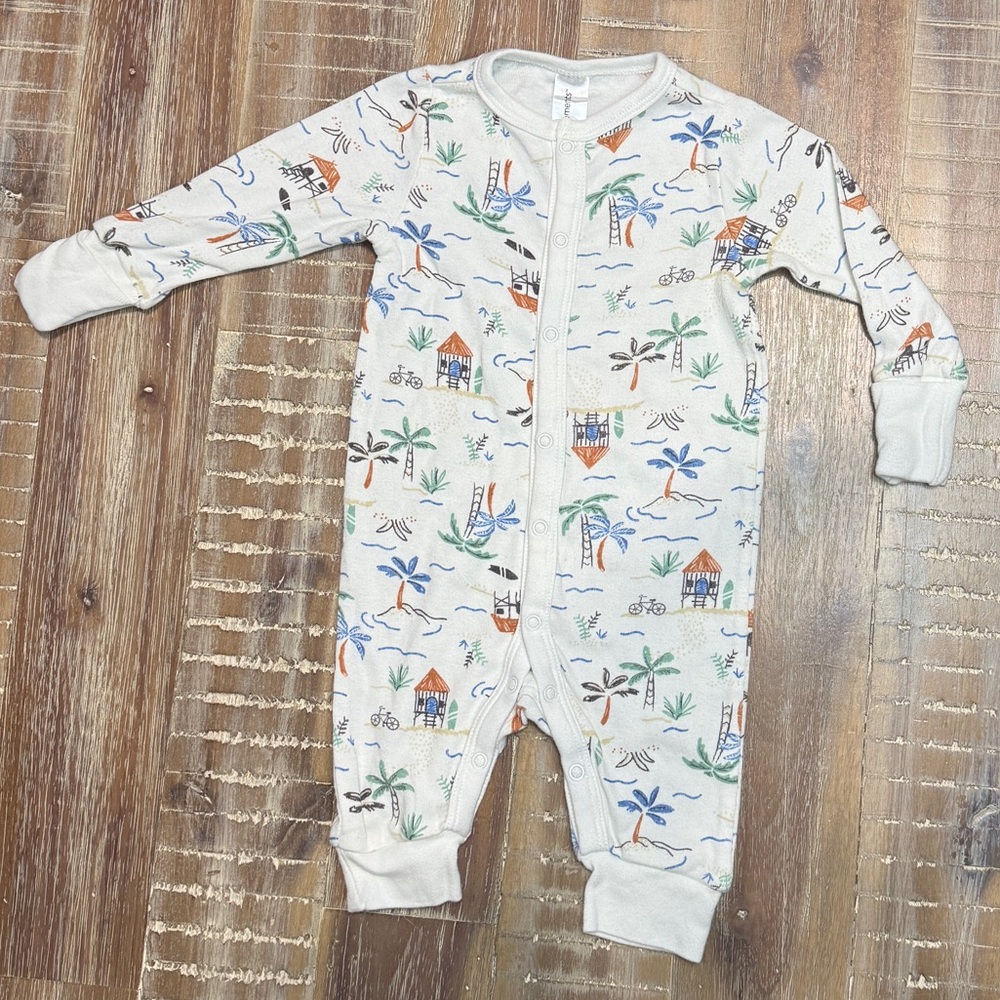Modern Moments Tropical Print Romper